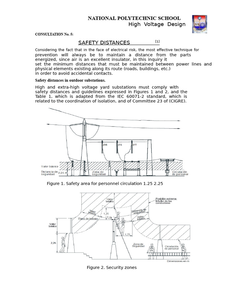 Safety Distances For Vehicles | PDF | High Voltage | Electricity