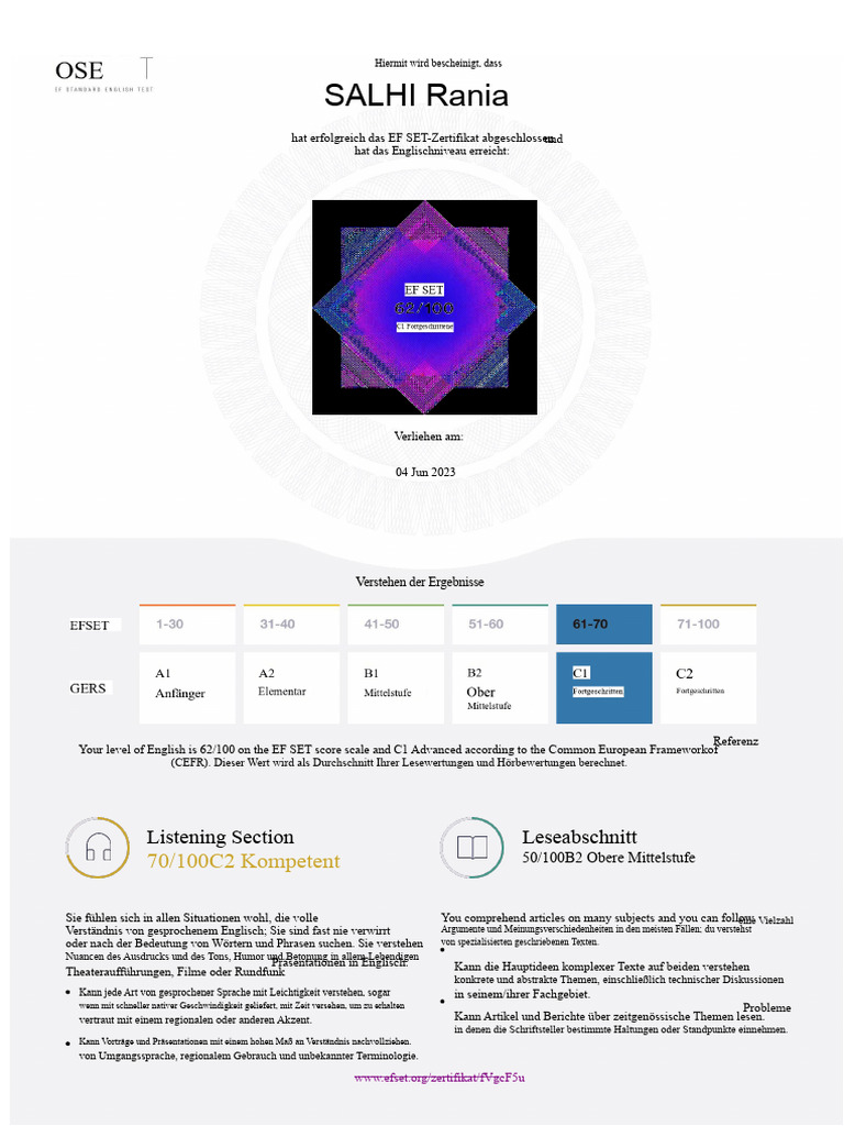 Efset Test Rania | PDF