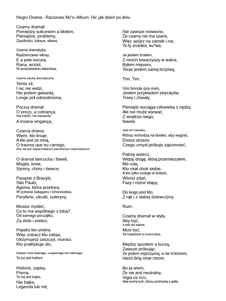 Czarny Dramat | PDF