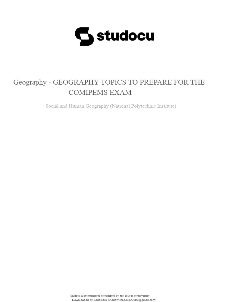 geography-topics-of-geography-to-prepare-for-the-comipems-exam | PDF ...