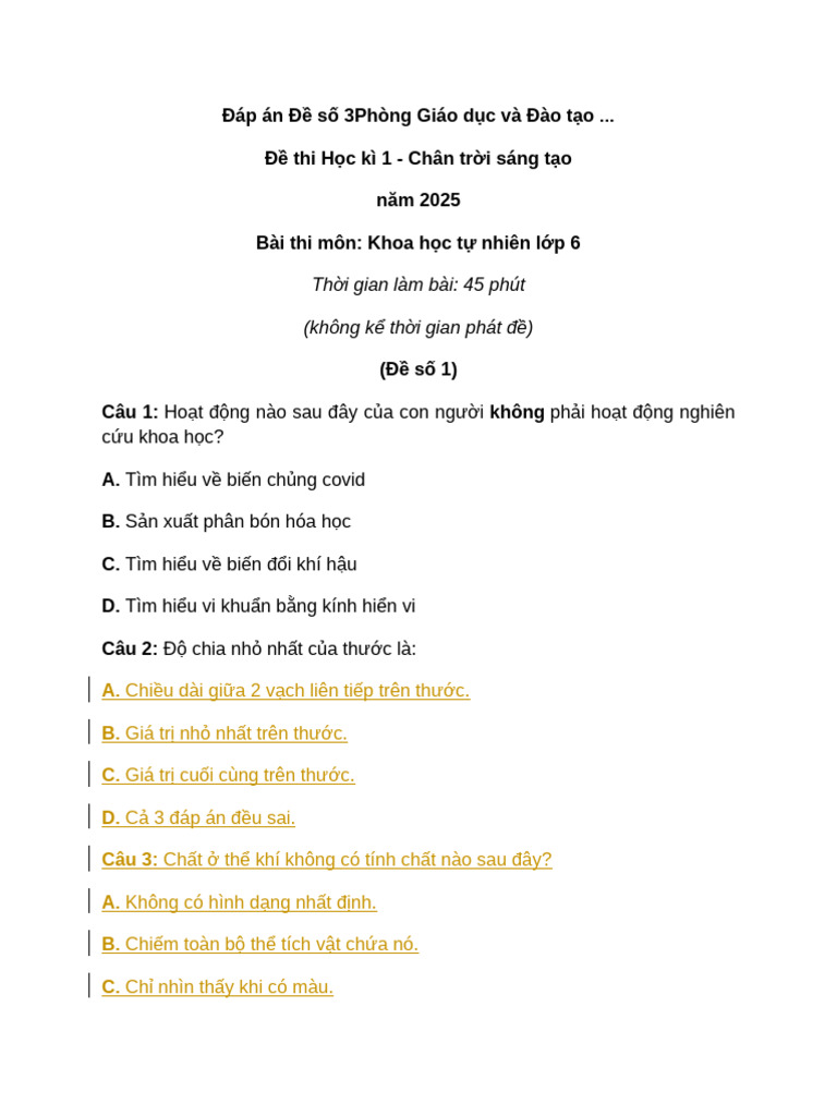 KHTN 1 | PDF