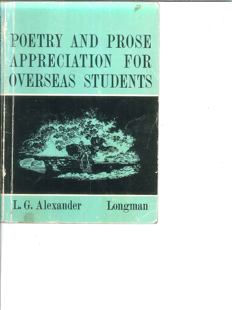 Poetry and Prose Appreciation For Overseas Students L G Alexander | PDF