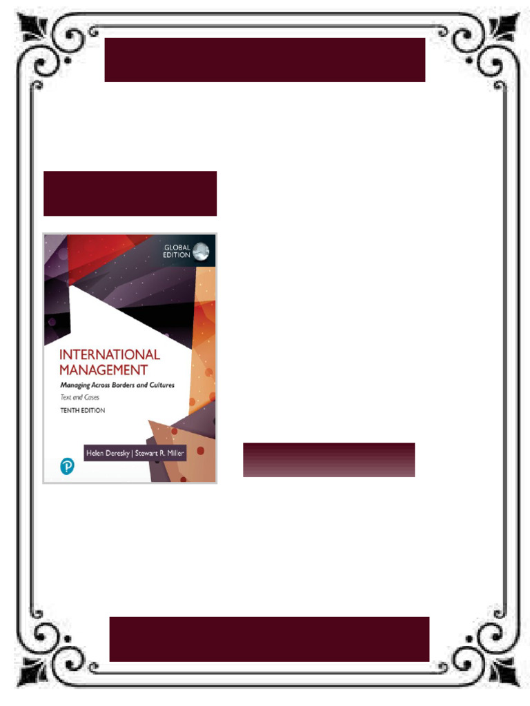 International Management: Managing Across Borders and Cultures,Text and ...