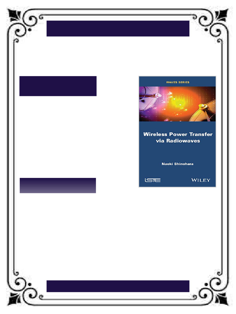 Wireless Power Transfer via Radiowaves 1st Edition Shinohara ebook full ...