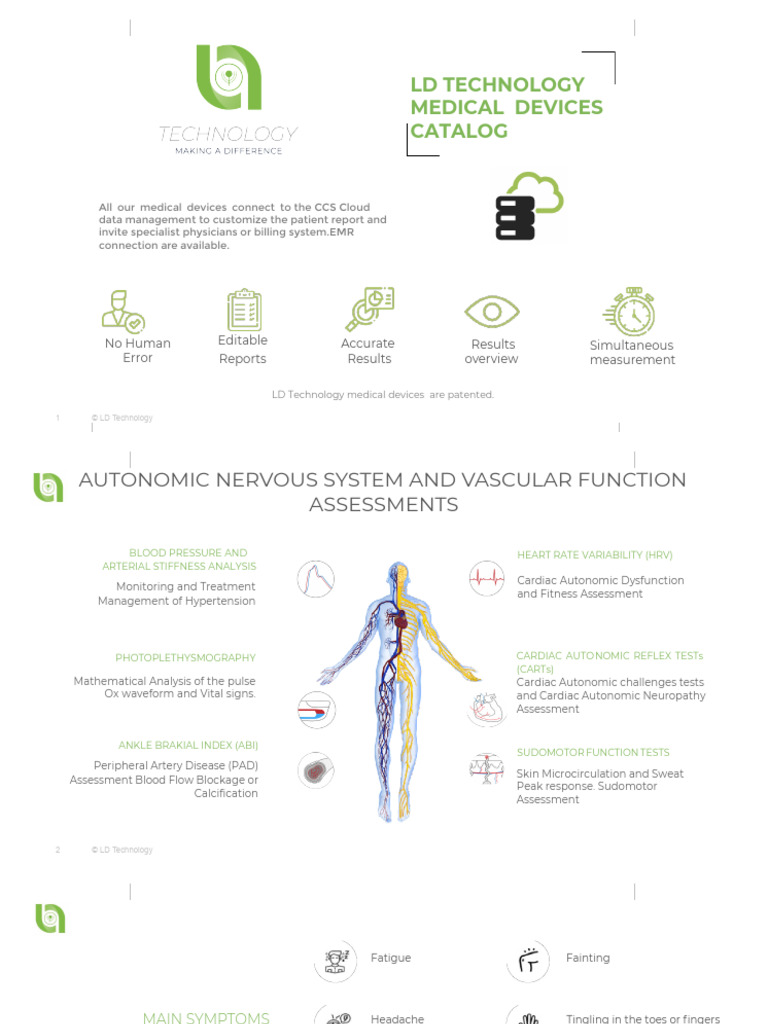 LD Technology Medical Devices Catalog | PDF | Peripheral Neuropathy ...