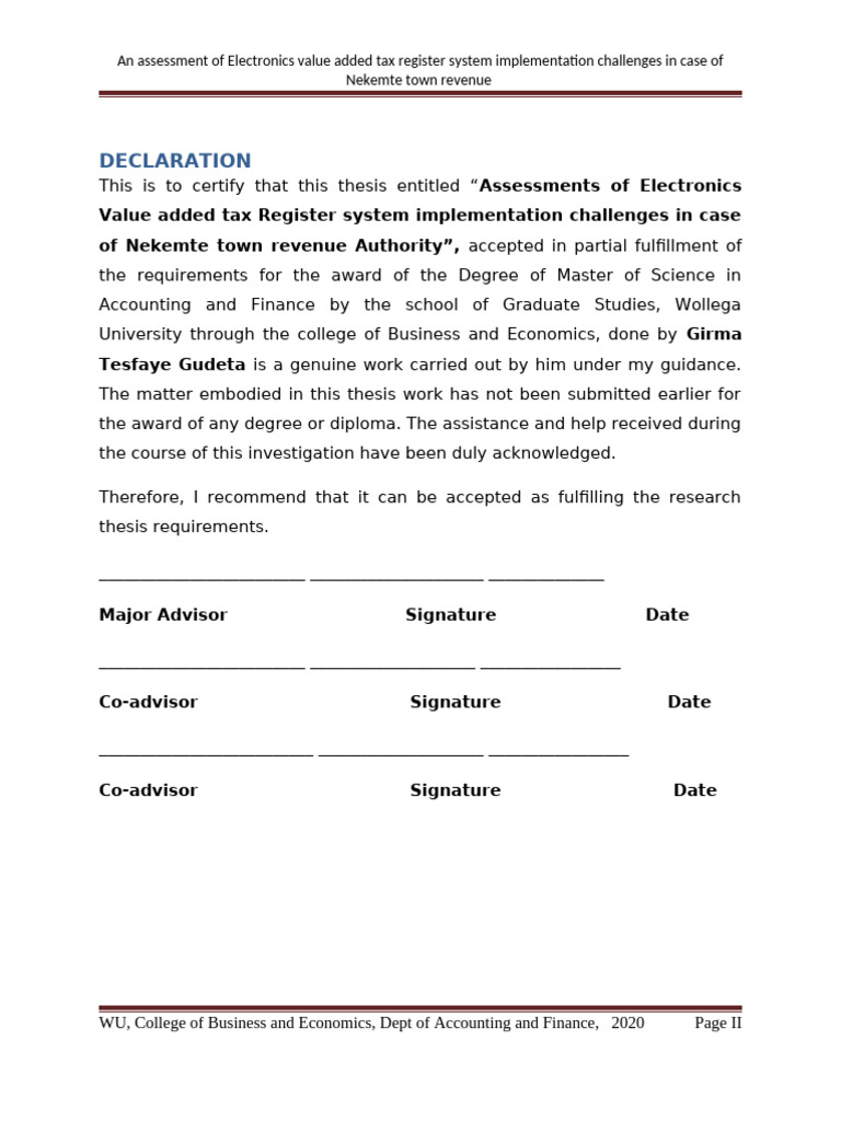 Declaration Form | PDF