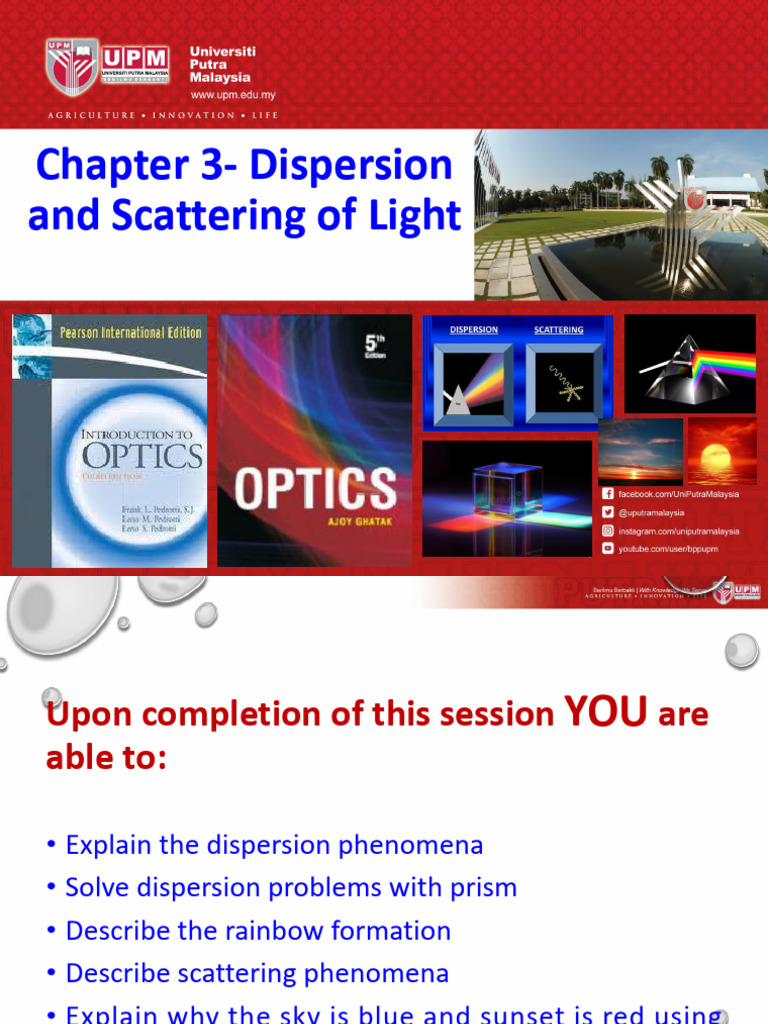 Light Dispersion and Scattering Explained | PDF | Rainbow | Light