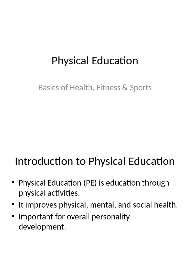 Essentials of Physical Education Guide | PDF | Physical Fitness ...