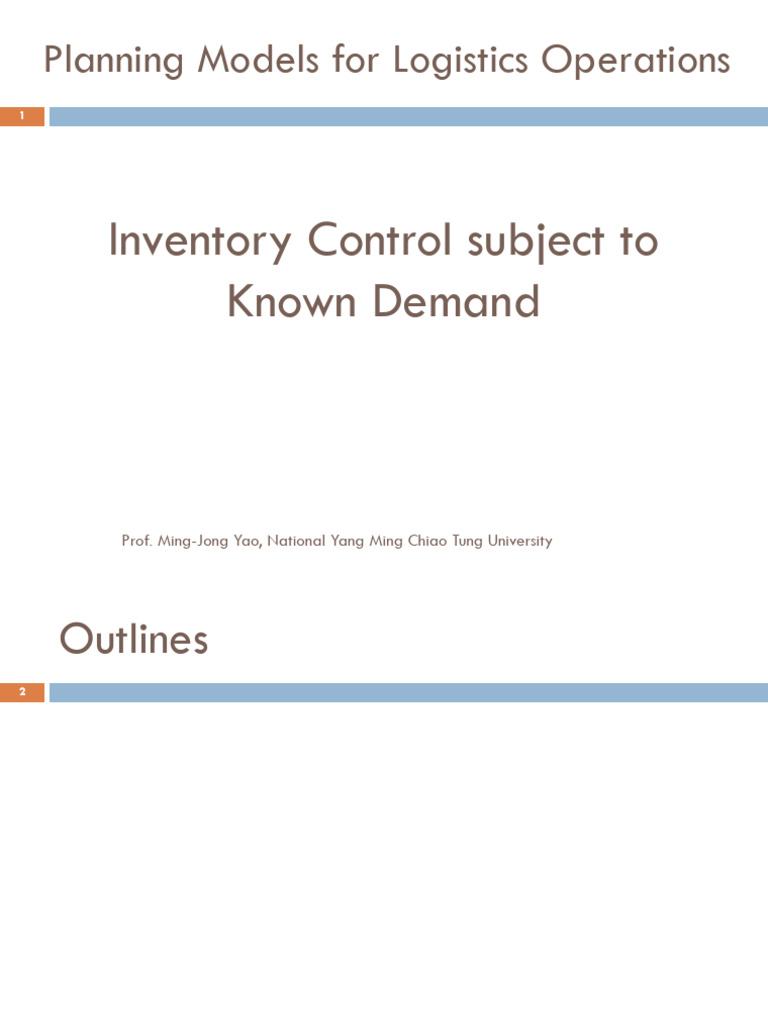 3. Chapter-4(Yao, 2023) | PDF | Inventory | Production And Manufacturing