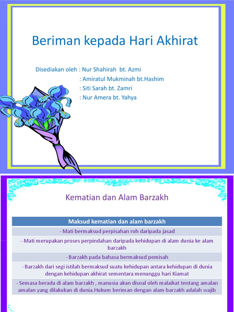 Beriman Kepada Hari Akhirat Pdf
