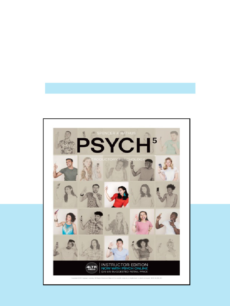 Psych 5 Introductory Psychology 5th Spencer A Rathus available full ...