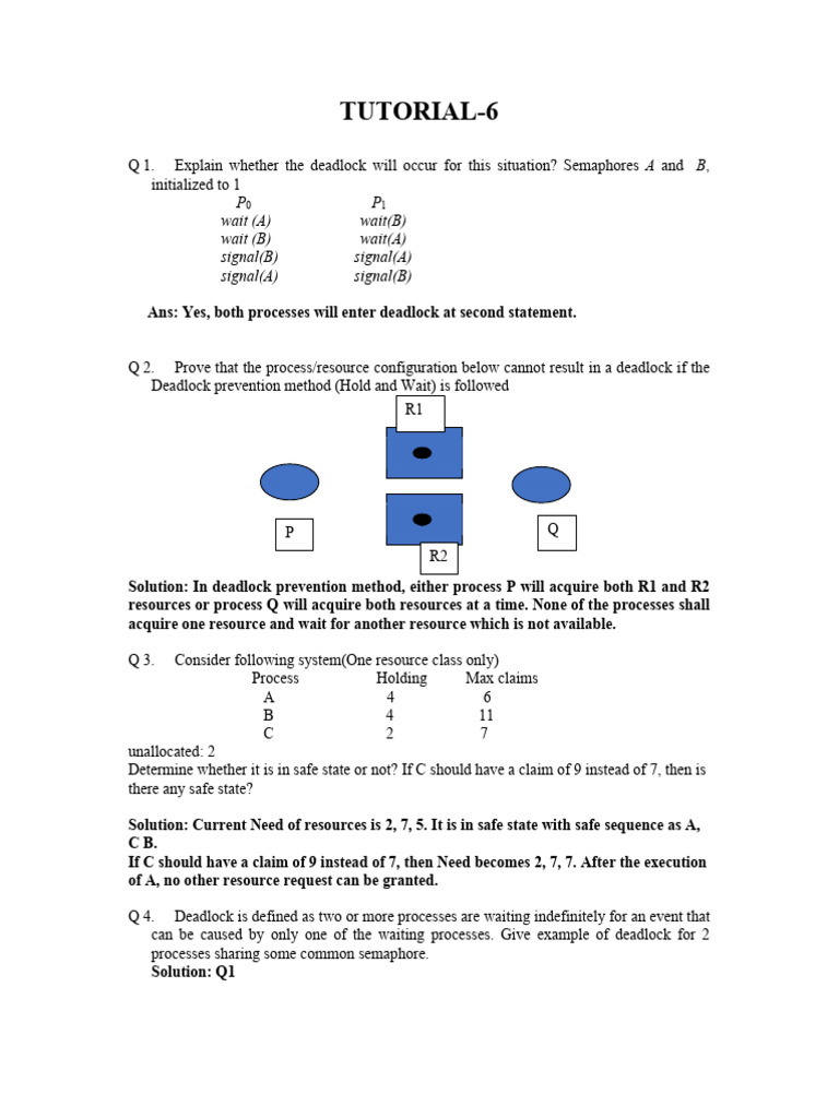 Deadlock Analysis and Prevention Techniques | PDF