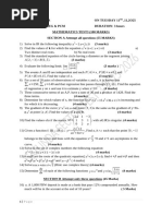 Pure Maths 2018 Matsec Past Paper | PDF
