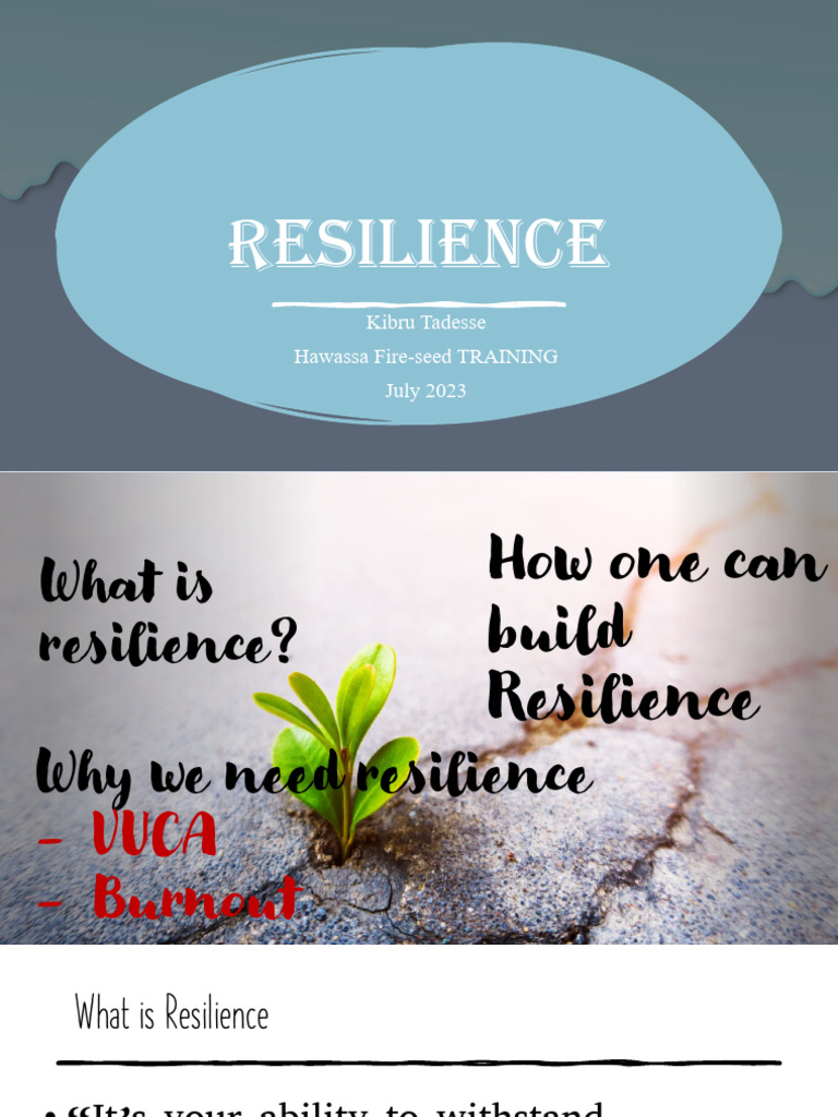 Building Resilience to Combat Burnout | PDF | Psychological Resilience ...