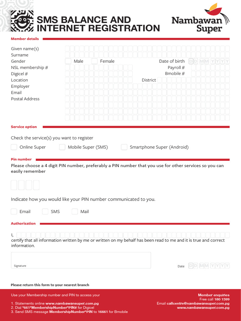 SMS Balance & Internet Registration Form | PDF | Mobile Device | Computing