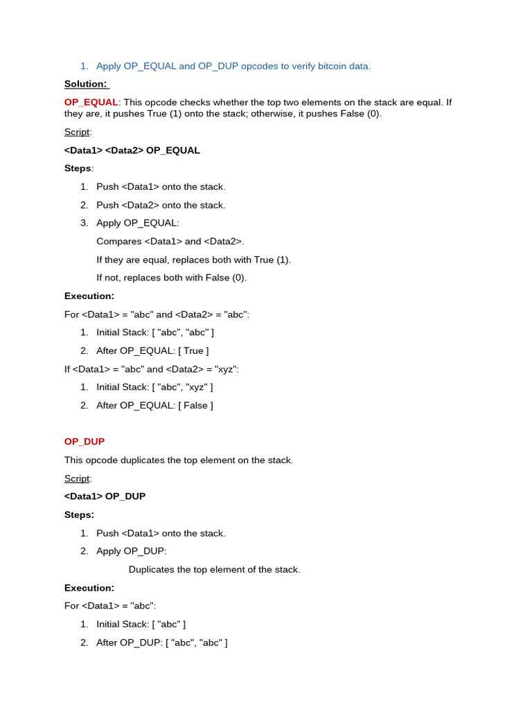 Module 4 Opcodes | PDF
