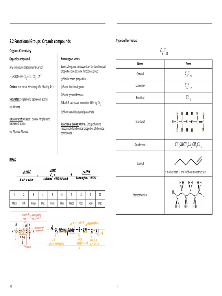 Organic Compounds and Functional Groups | PDF | Alkene | Functional Group