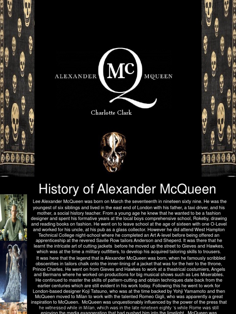 Alexander McQueen: Fashion Legacy Explained | PDF | Fashion | Cultural  Trends, image size:768x1024