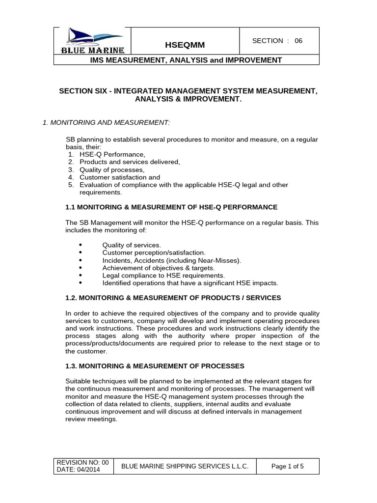 HSEQ Management System Improvement Guide | PDF | Audit | Business