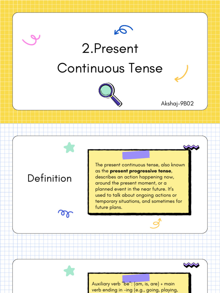 Present Continuous Tense Explained | PDF | Verb | Grammatical Tense