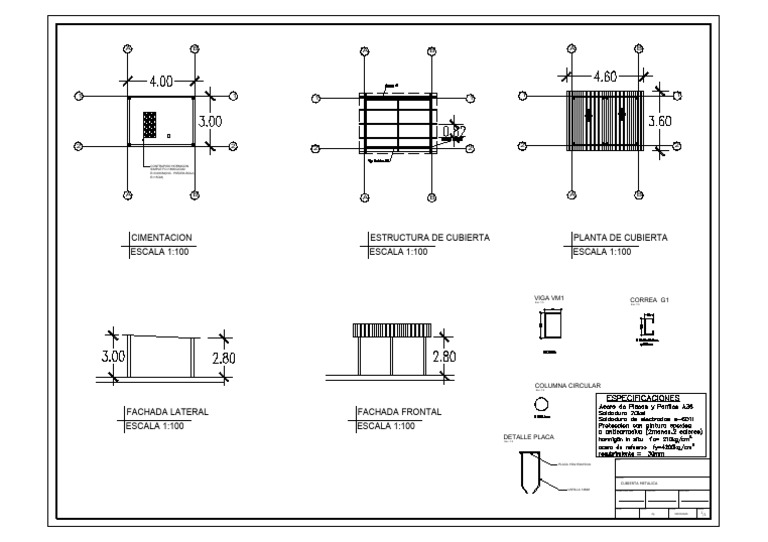 Diseño Estructural Cubierta Metálica | PDF | Ingeniero civil ...