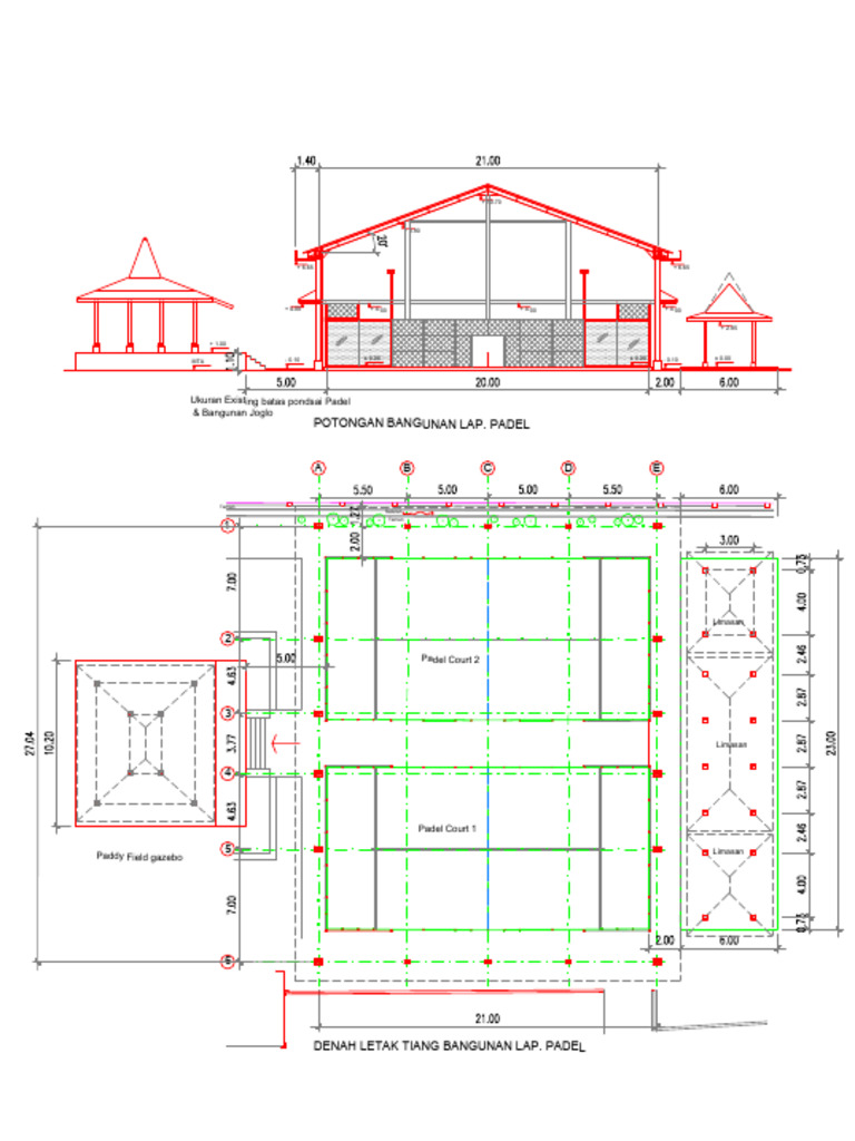 Padel Court Layout and Design Details | PDF