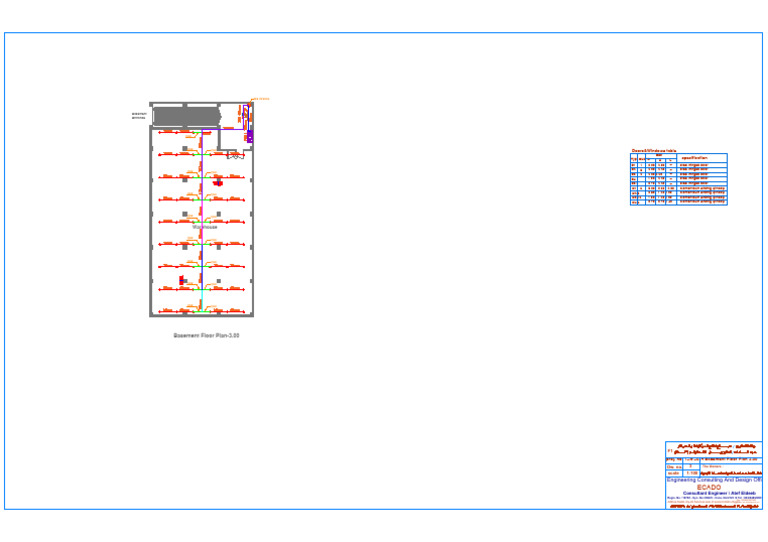 Basement Floor Plan with Doors & Windows | PDF | Building Engineering ...