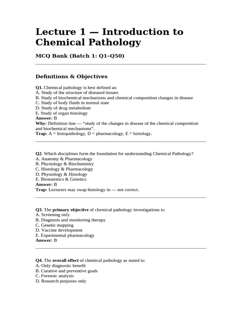 Final Chempath Distinction | PDF | Sensitivity And Specificity ...