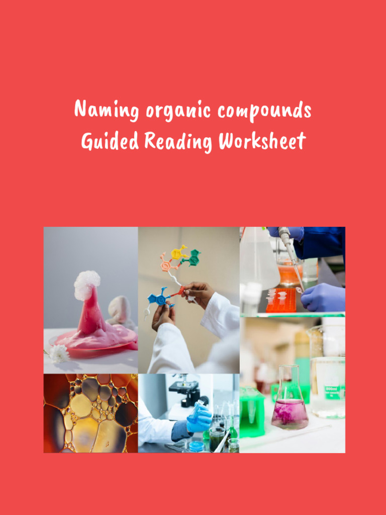 Naming Organic Compounds - Guided Reading | PDF | Functional Group ...