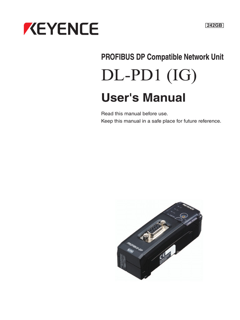DL-PD1 PROFIBUS DP Network Unit Manual | PDF | Electrical Connector ...
