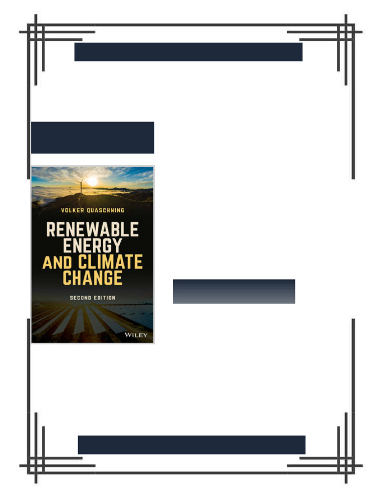 Renewable Energy and Climate Change Quaschning complete eBook edition ...