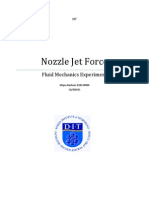 Nozzle Jet Force: Fluid Mechanics Experiment