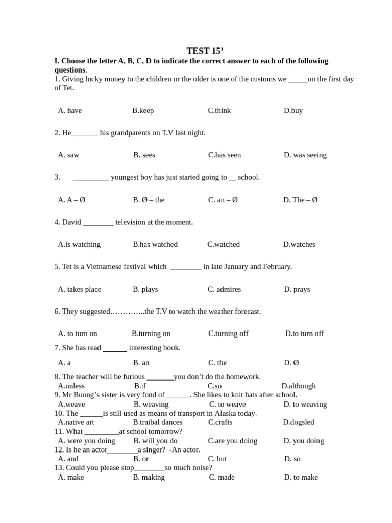 Vietnamese Tet Festival Quiz and Exercises | PDF | Chess Theory | Chess