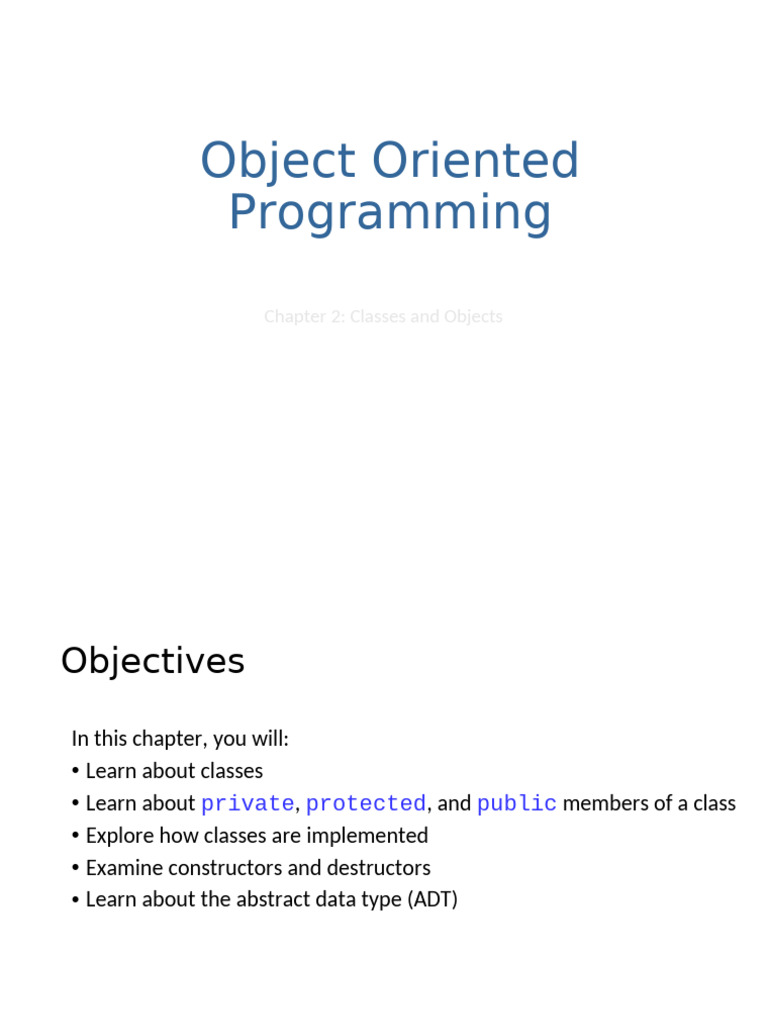 Understanding C++ Classes and Objects | PDF | Class (Computer ...