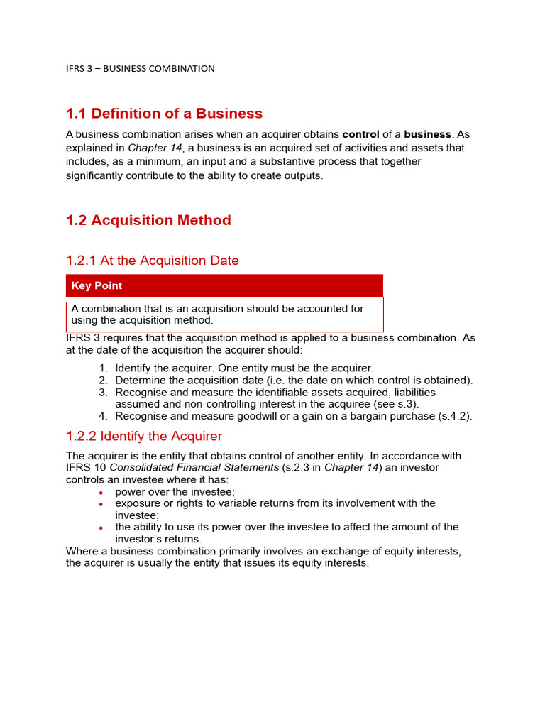 Understanding IFRS 3: Business Combinations | PDF | Goodwill ...