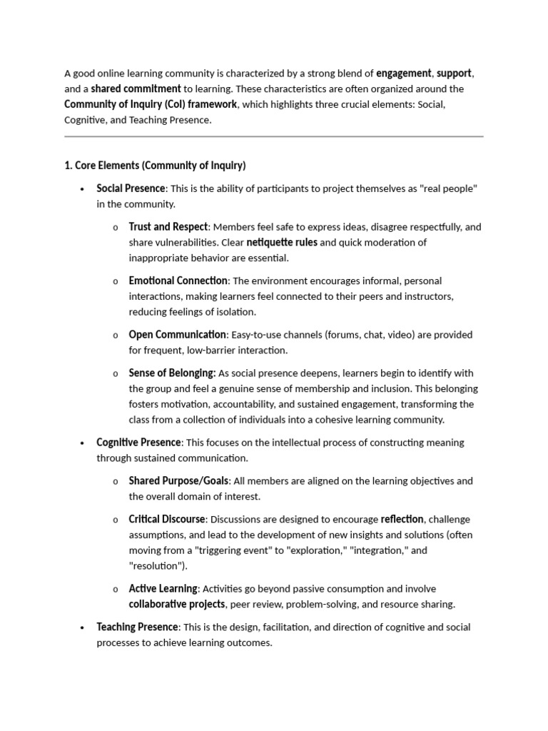 Building Engaging Online Learning Communities | PDF | Learning ...