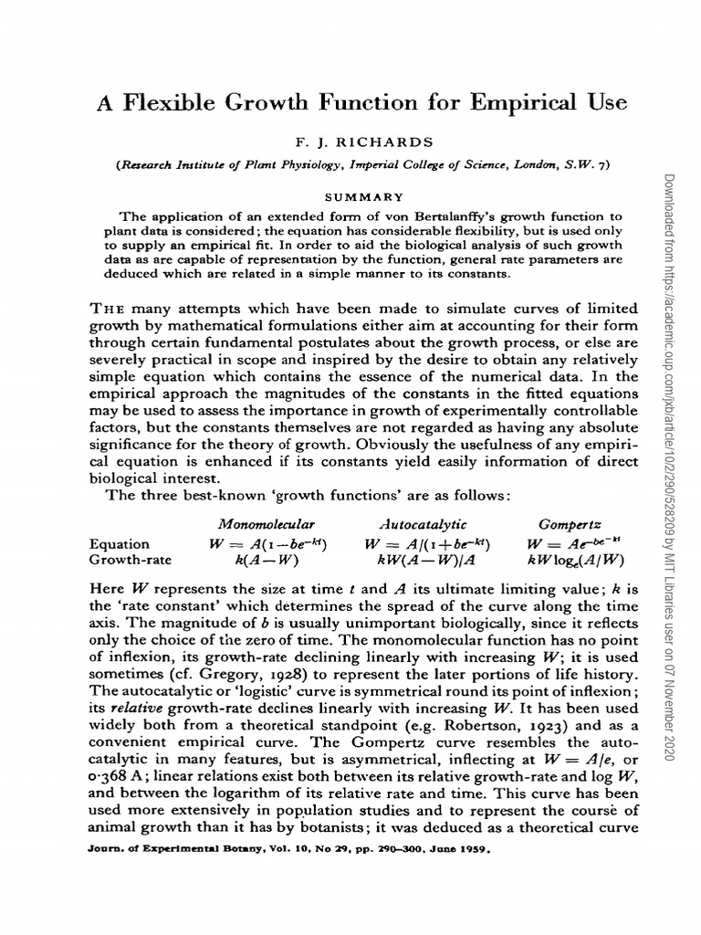 Generalized Logistic Function | PDF | Equations | Function (Mathematics)