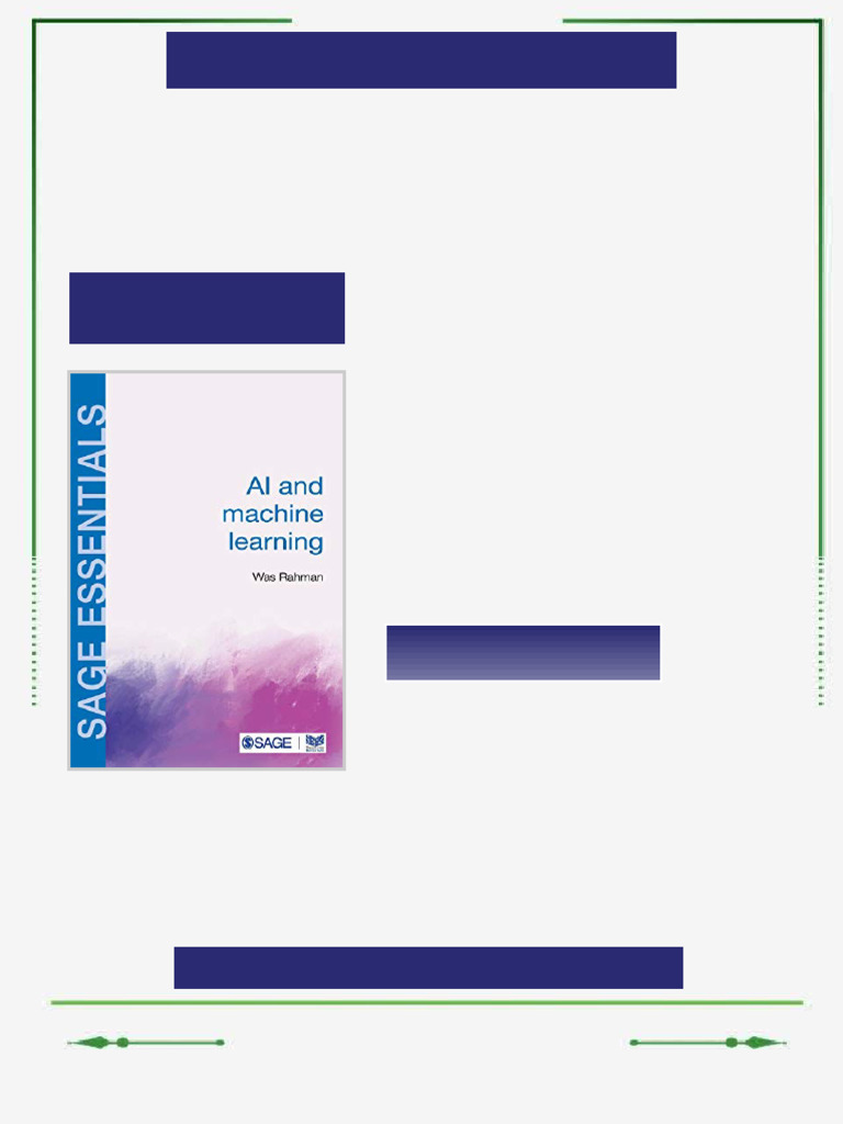 AI and Machine Learning First Edition Rahman eBook linkable pdf | PDF ...