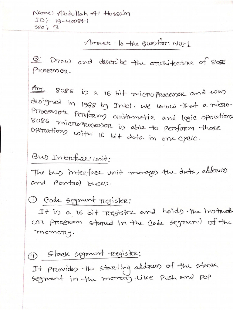 COA Assignment (19 40083 1) | PDF