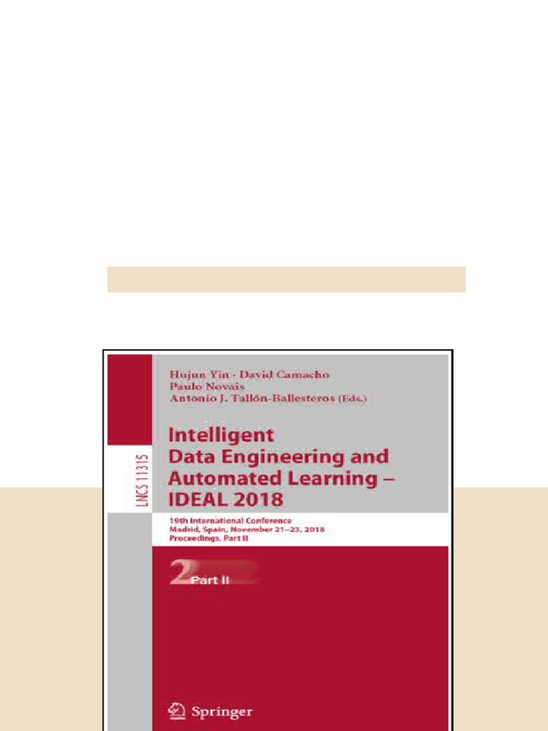 Intelligent Data Engineering And Automated Learning Ideal 2018 19th ...