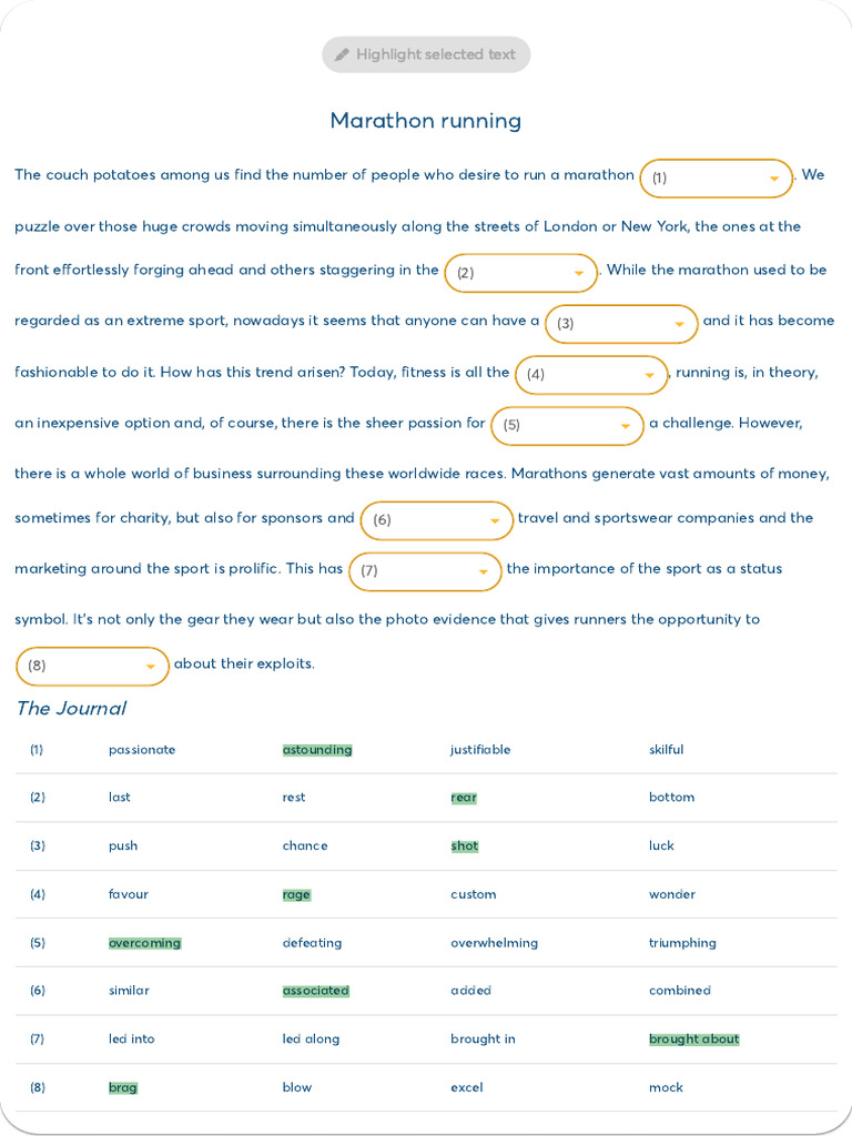 Ans Exercise 9 | PDF | Sports