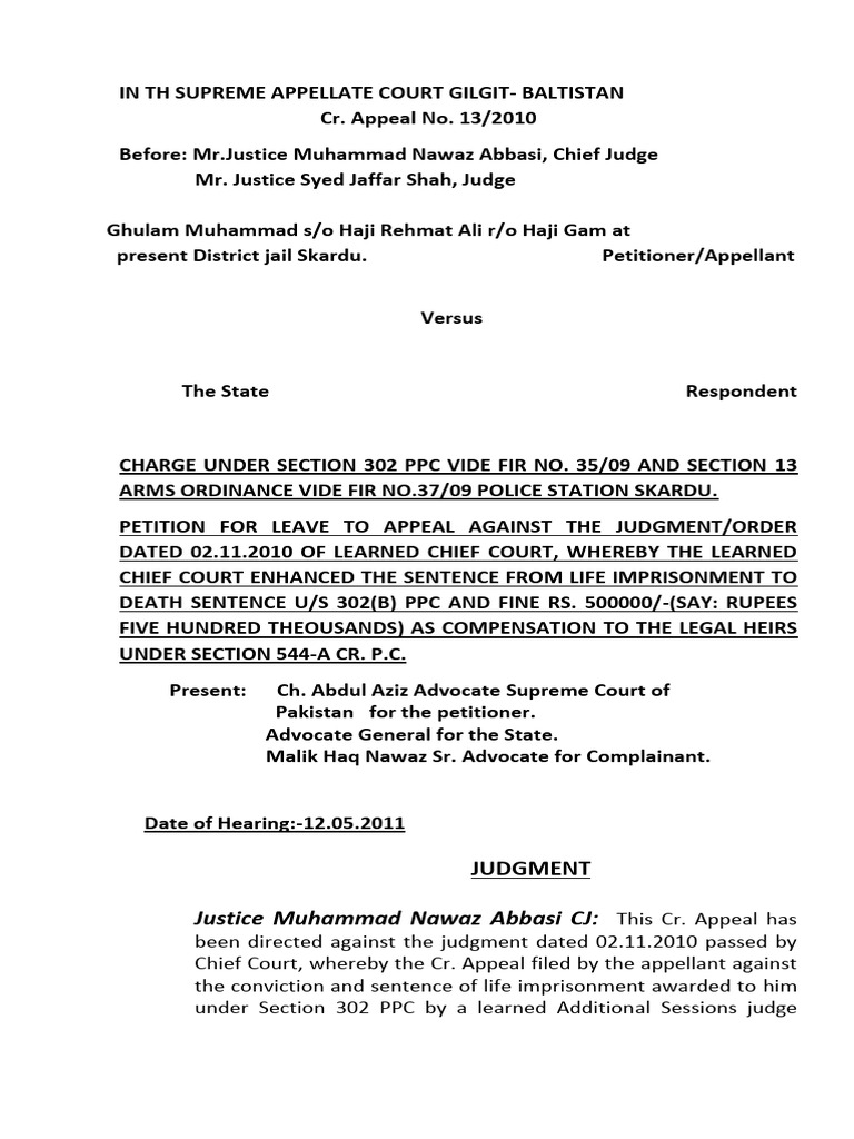 Supreme Court Appeal: Murder Sentence Review | PDF | Confession (Law ...