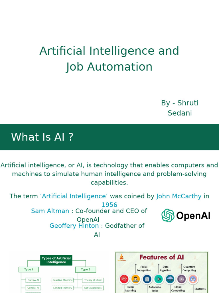 Artificial Intelligence and Job Automation | PDF | Artificial ...