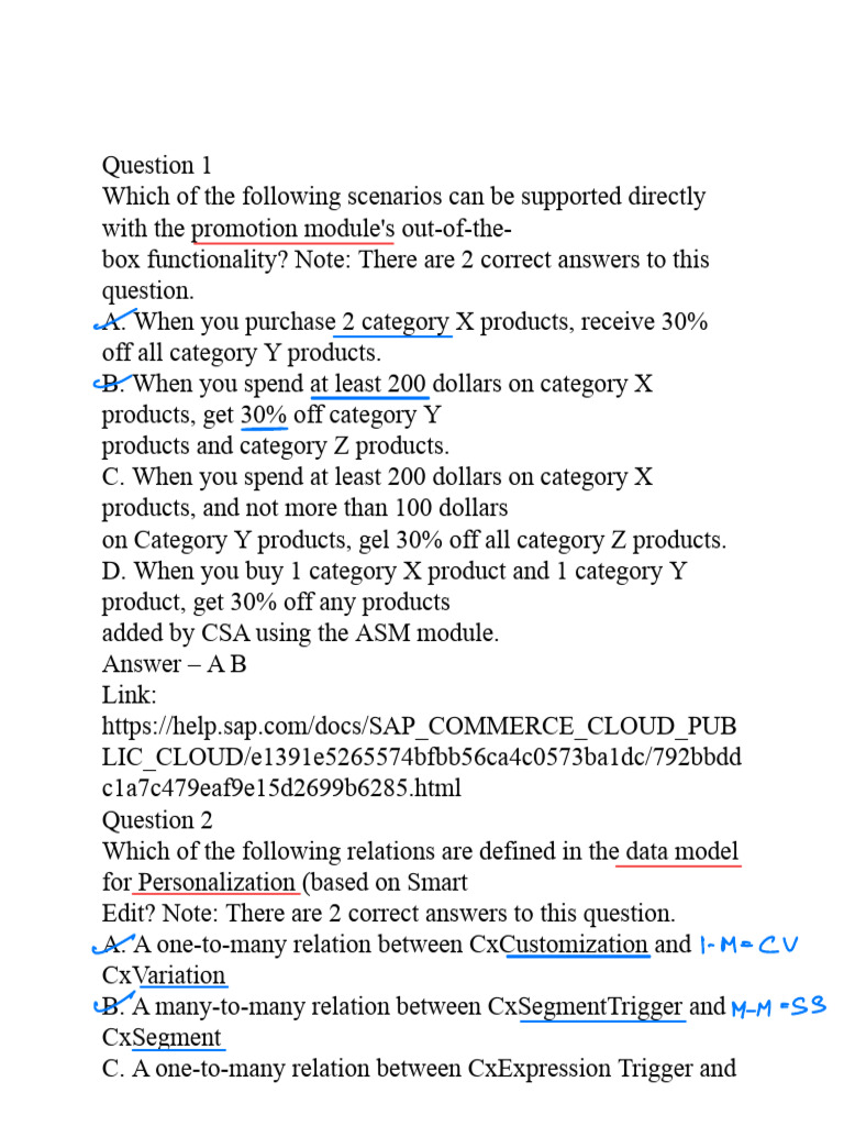 SAP Commerce Cloud Promotion Scenarios | PDF | Method (Computer ...