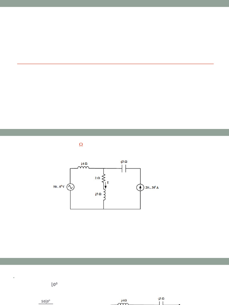 Superposition Theorem in AC Circuits | PDF | Computer Engineering ...