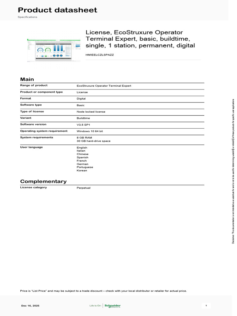 Schneider Electric_EcoStruxure-Operator-Terminal-Expert_HMIEELCZLSPAZZ ...