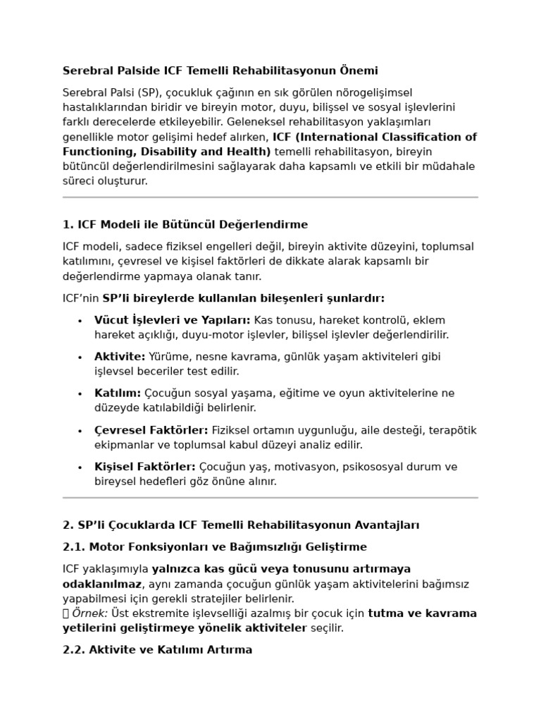 Icf - SP | PDF