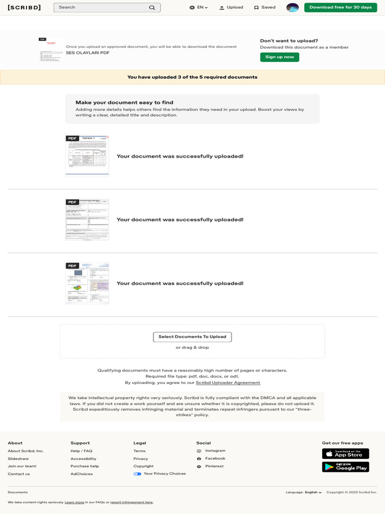 Upload A Document Scribd | PDF | Scribd | Intellectual Property Law