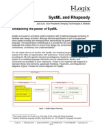 SysML and Rhapsody