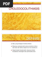 Choledocolithiasis